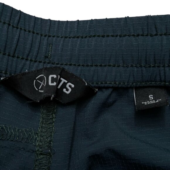 Cuts Clothing Shorts Mens Size S Woven Performance Stretch Drawstring Green - Picture 3 of 4